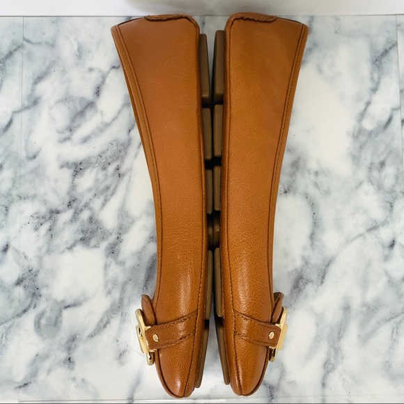 NWOT Michael Kors Fulton Leather Luggage Flats - Picture 7 of 12